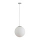 300mm Sphere Opal Glass Shade Pendant Light With Chrome Metalware E27 IP20 25W 300mm Sphere Opal Glass Shade Pendant Light With Chrome Metalware E27 IP20 25W